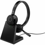 Jabra Evolve 65 TE Headset - Stereo - Wireless - Bluetooth - 98.4 ft - 20 Hz to 20 kHz - Over-the-head  On-ear - Binaural - Supra-aural - Electret Condenser  Uni-directional Microphone