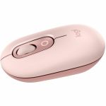 Logitech POP Mouse  Compact and Portable Wireless Bluetooth Mouse With Programmable Buttons and Quiet Clicks  Easy-Switch Between up to 3 Devices  Rose - Wireless - 32.81 ft - Bluetooth