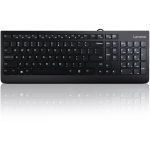 Lenovo 300 USB Keyboard - US English - Cable Connectivity - USB Interface - English (US) - Black