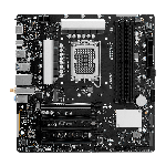 ASRock B860M-C M-ATX MotherboardSupports Intel Core Ultra CPUs LGA1851 4x DDR5 DIMM Slots 1x PCIe 5.0 x167.1 HD Audio 1x HDMI Intel Gigabit LAN 802.11ax WiFi