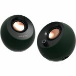 Creative Labs 51MF1710AA000 Pebble Pro 2.0 Portable Bluetooth Speaker System - 10 W RMS - Black- Desktop - 80 Hz to 20 kHz