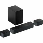 ULTIMEA Poseidon U2520 5.1 Bluetooth Sound Bar Speaker - 410 W RMS - Black - Wall Mountable - 40 Hz to 18 kHz - Dolby Atmos  Surround Sound  Dolby Digital  3D Surround Sound  Dolby Audi
