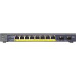 Netgear ProSafe GS110TP Ethernet Switch - 8 Ports - Manageable - 3 Layer Supported - Modular - 2 SFP Slots - Twisted Pair  Optical Fiber - Desktop  Wall Mountable - Lifetime Limited War