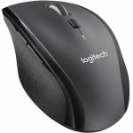 Logitech Marathon M705 Mouse - Full-size Mouse - Optical - Wireless - Radio Frequency - 2.40 GHz - Black - USB - 1000 dpi - Tilt Wheel  Scroll Wheel - 7 Button(s) - 5 Programmable Butto