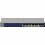 Netgear Business GS728TXUPv3 Ethernet Switch - 24 Ports - Manageable - Gigabit Ethernet  10 Gigabit Ethernet - 10/100/1000Base-T  1000Base-X  10GBase-X - 3 Layer Supported - 27 W Power