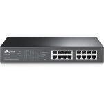 TP-Link TL-SG1016PE 16-Port 10/100/1000 Easy Smart PoE Switch with 8-Port PoE+ Desktop Rack-mountable