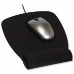 3M Nonskid Mouse Pad - 8.50in Height x 6.75in Width x 0.75in Depth - Black - Foam - 1