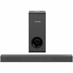 ULTIMEA Nova U2120 2.1 Bluetooth Sound Bar Speaker - 190 W RMS - Black - Wall Mountable - 48 Hz to 18 kHz - Dolby Atmos  3D Surround Sound - USB - HDMI - 1