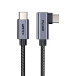 UNITEK C14123BK-1M 90deg L-Shape USB-C Male to Male PD 100W Charging Cable 1M(3.3ft) Black