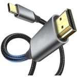8K USB C to HDMI Cable Support 8K@60Hz /4K@120Hz Resolution 3ft Black