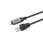 Unitek C18148AGY01-5M USB C to Ethernet Cable 5M(16ft) Space Grey/Black