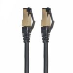 Cat8 S/FTP 3.3ft Black Dual Shielded RJ45 Ethernet Cable