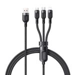 Mcdodo CA-0930 3 in 1 6A Super Fast Charging Cable 3.9' Black