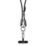 Mcdodo CA-6830 Multifunctional Lanyard USB C Cable 4ft Black