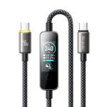 Mcdodo CA-8750 Cab Vision Series
 240W USB-C to USB-C Cable with TFT Screen Display 4ft Black