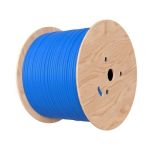 CAT6A 23AWG UTP 0.55 Pure Copper Single-Strand Box Cable 1000ft Blue