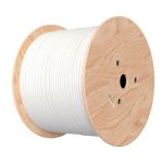 CAT6A 23AWG UTP 0.55 Pure Copper Single-Strand Box  Cable 1000ft White