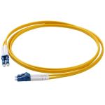 8M (25') Yellow Fiber Patch Cord LC/UPC-LC/UPC SM-G652D Duplex  3.0mm PVC