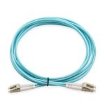 Fiber Patch Cord LC/UPC-LC/UPC MM-OM4 Duplex 3.0m  PVC 8M(26ft) Aqua
