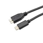 USB-C 3.1 to USB Micro B Cable 17cm(0.56') Black