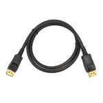 DP2.1 Cable M-M 30AWG Gold Plated UHBR10 40G with 40G DPID PVC 3ft Black