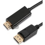 DisplayPort to HDMI Cable 16ft Gold PlatedSupport for 4K at 60Hz Black