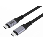 USB4 80Gb/s 240W Type C Braided Cable 1.6ft Black