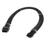 PCIe 5.0 16Pin(12+4) 12VHPWR Male to Female 16AWG Cable 13in Black