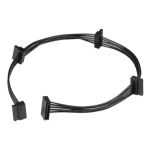 SATA to 4x SATA Power Splitter Adapter Cable 24in Black