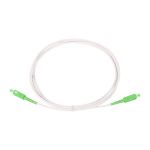 2M(6.56ft) White SC/APC to SC/APC Fiber Optic Internet Cable Armored Single Mode Patch Cable Fiber Optic Jumper Optical