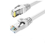 S/FTP Cat6a Patch 5ft White 26AWG Cable 10 Gigabit RJ45