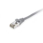 S/FTP Cat6a Patch 26AWG Cable 10 Gigabit RJ45 50ft Grey