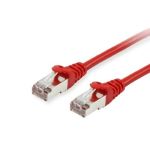 S/FTP Cat6a Patch 26AWG Cable 10 Gigabit RJ45 50ft Red