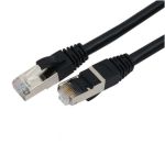 S/FTP Cat6a Patch 100ft Black 26AWG Cable 10 Gigabit RJ45