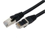 S/FTP Cat6a Patch 150ft Black 26AWG Cable 10 Gigabit RJ45