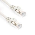 S/FTP Cat6a Patch 250ft White 26AWG Cable 10 Gigabit RJ45