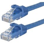 CAT6 1ft Blue 24AWG Cable 550MHz UTP Straight Patch