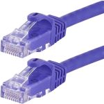 CAT6 3ft Purple 24AWG Cable 550MHz UTP Straight Patch
