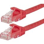 CAT6 3ft Red 24AWG Cable 550MHz UTP Straight Patch