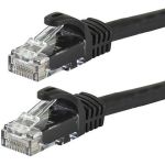CAT6 150ft Black 24AWG Cable 550MHz UTP Straight Patch