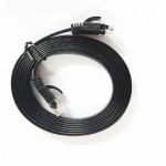 Cat6 Flat Patch 32AWG Cable 10ft Black