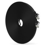 Cat6 Flat Patch 32AWG Cable 100ft Black