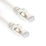 Cat7 Shielded Patch 28AWG Cable 0.5ft White