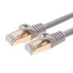 Cat7 Shielded Patch 28AWG Cable 10ft Grey