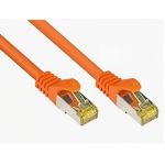 Cat7 Shielded Patch 28AWG Cable 14ft Orange