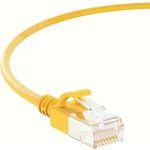 Cat6a SLIM UTP 30AWG Cable 20ft Yellow