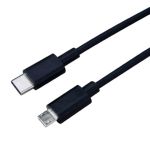 USB Micro 2.0 to USB-C Cable 3' (1M) Black