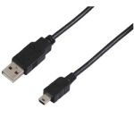 USB2.0 Cable A Type to Mini 5-Pin 6ft Black
