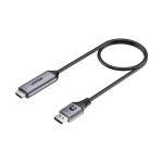 Unitek V1616AGY01 8K 60Hz DisplayPort Male to HDMI Male Adapter Cable 1.8M(6ft) Space Grey