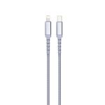 MFi Lightning to USB-C Cable 3.3ft Braided Grey